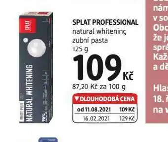 dm drogerie Splat professional zubní pasta nabídka
