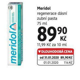 dm drogerie Meridol zubní pasta nabídka
