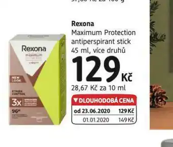 dm drogerie Rexona antiperspirant stick nabídka