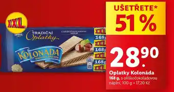 Lidl OPAVIA Oplatky Kolonáda nabídka