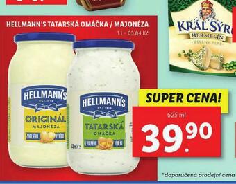 Lidl Hellman´s tatarská omáčka, majonéza nabídka