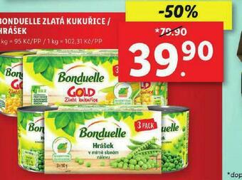 Lidl Bonduelle hrášek nabídka