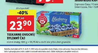 Lidl Teekanne ovocný / bylinný čaj nabídka