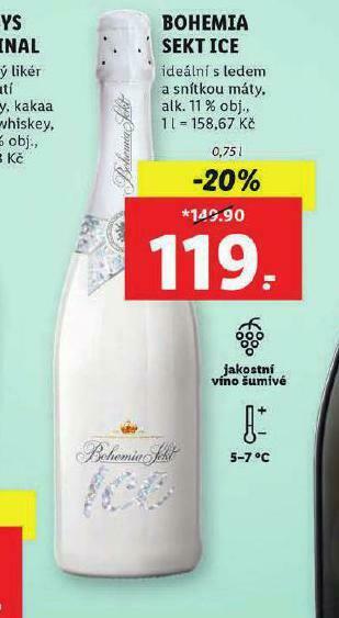 Lidl Bohemia sekt ice nabídka