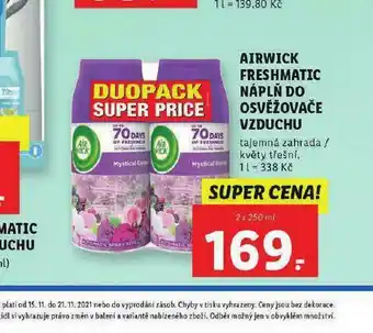 Airwick fresmatic náplně do osvěžovače vzduchu