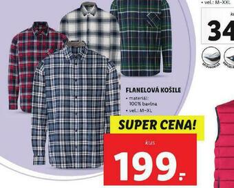 Lidl Flanelová košile nabídka