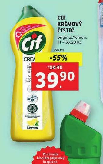 Lidl Cif krémový čistič nabídka