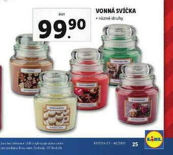 Lidl Vonná svíčka nabídka