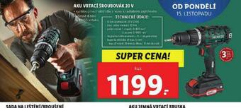 Lidl Aku vrtací šroubovák nabídka