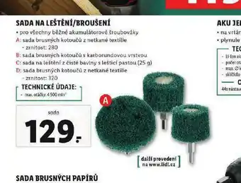 Lidl Sada na leštění / broušení nabídka