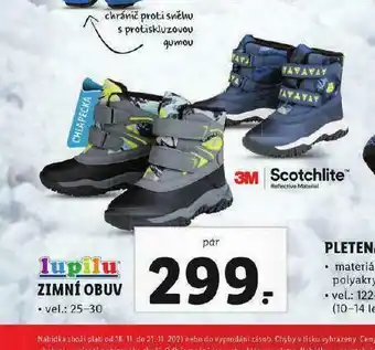 Lidl Chlapecká zimní obuv nabídka