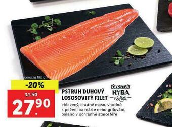 Lidl Pstruh duhový lososovitý filet nabídka