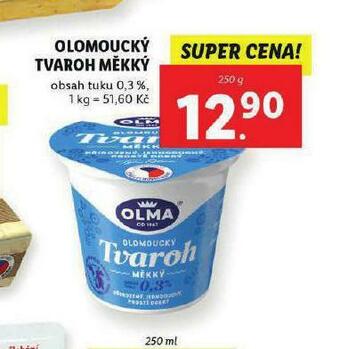 Lidl Olomoucký tvaroh měkký nabídka