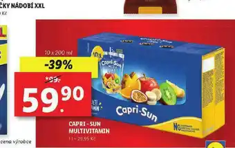 Lidl Capri sun mutivitamin nabídka