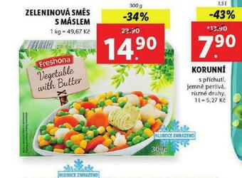 Lidl Zeleninová směs s máslem nabídka