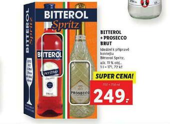Lidl Bitterol + prosecco brut nabídka