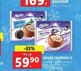 Lidl Milka snowballs nabídka