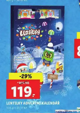 Lentilky adventní kalendář