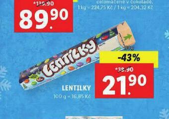 Lidl Lentilky nabídka