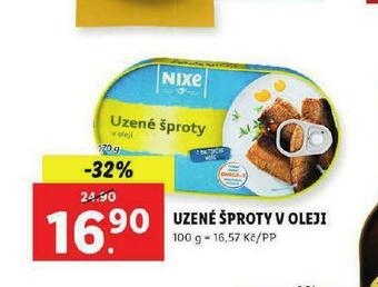 Lidl Uzené šproty v oleji nabídka