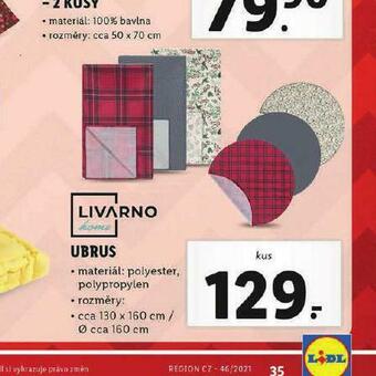 Lidl Ubrus nabídka