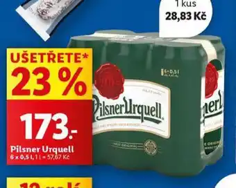 Lidl Pivo pilsner urquell nabídka