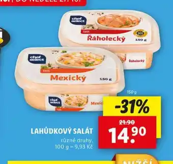 Lidl Lahůdkový salát nabídka