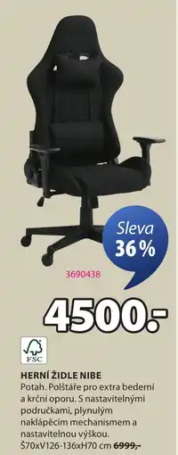 JYSK Herní Zidle Nibe nabídka