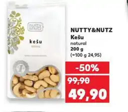 Kaufland NUTTY&NUTZ Kešu nabídka