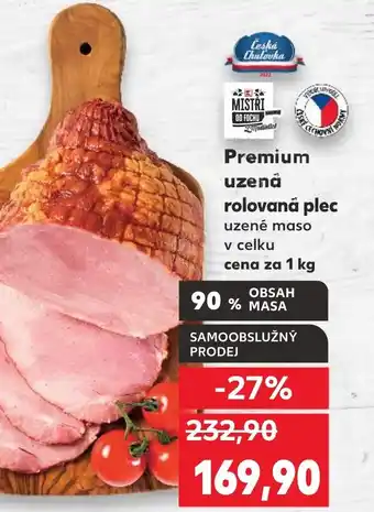 Kaufland Premium uzená rolovaná plec nabídka