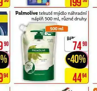 Teta Palmolive tekuté mýdlo náplň nabídka