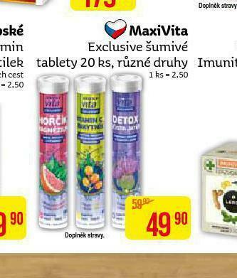 Teta Maxivita exclusive šumivé tablety nabídka