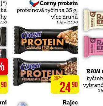 Teta Corny protein proteinová tyčinka nabídka
