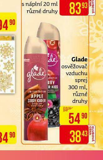 Teta Glade osvěžovač vzduchu nabídka
