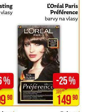 Teta Loreal paris préférence barva na vlasy nabídka