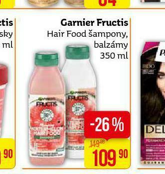 Teta Garnier fructis hair food šampon, balzám nabídka
