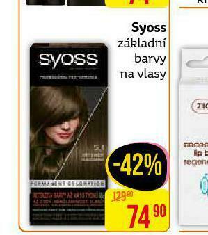 Teta Syoss základní barva nabídka