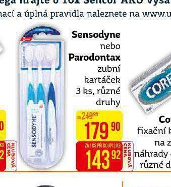 Teta Sensodyne zubní kartáček nabídka
