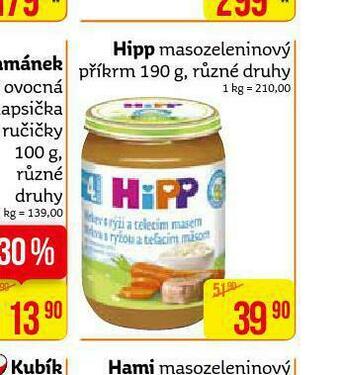 Teta Hipp masozeleninový příkrm nabídka