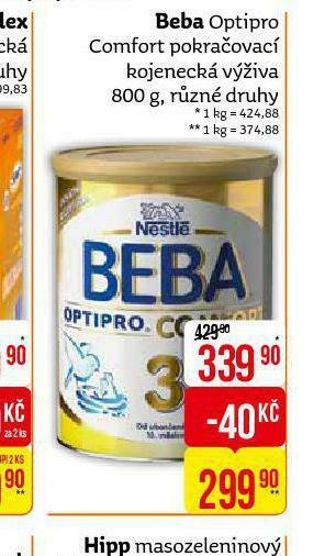 Teta Beba optipro comfort pokračovací kojenecká výživa nabídka