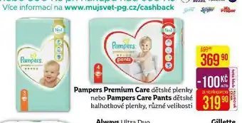 Teta Pampers dětské pleny nabídka