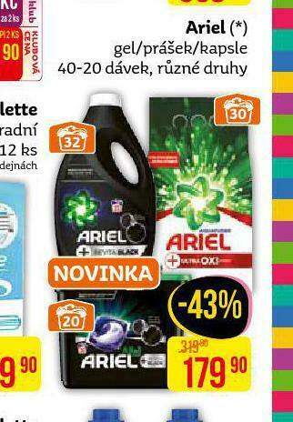 Teta Ariel prací prostředek nabídka