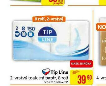 Teta Tip line toaletní papír nabídka