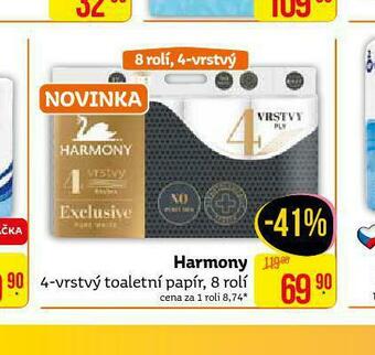 Teta Harmony toaletní papír nabídka