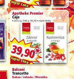 Norma Apotheke premier čaje nabídka