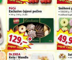 Pécé exclusive čajové pečivo