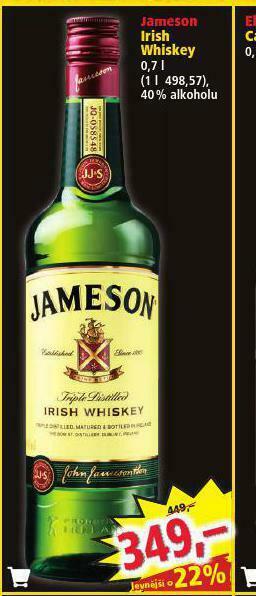Norma Jameson irish whiskey nabídka