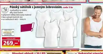 Norma Pánský nátělník s jemným žebrováním nabídka