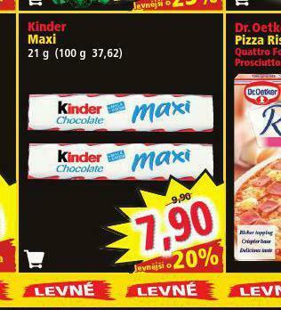 Norma Kinder maxi nabídka