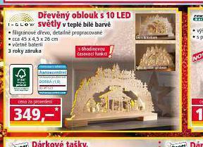 Norma Dřevěný oblouk s 10 led světly nabídka